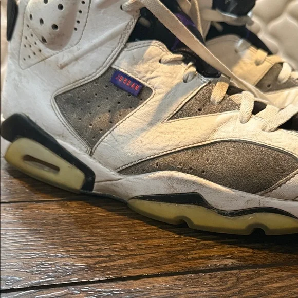 Nike Air Jordan 6 Retro LTR Flint Men's 13 US White Sneakers (C13125-100) - Picture 3 of 16